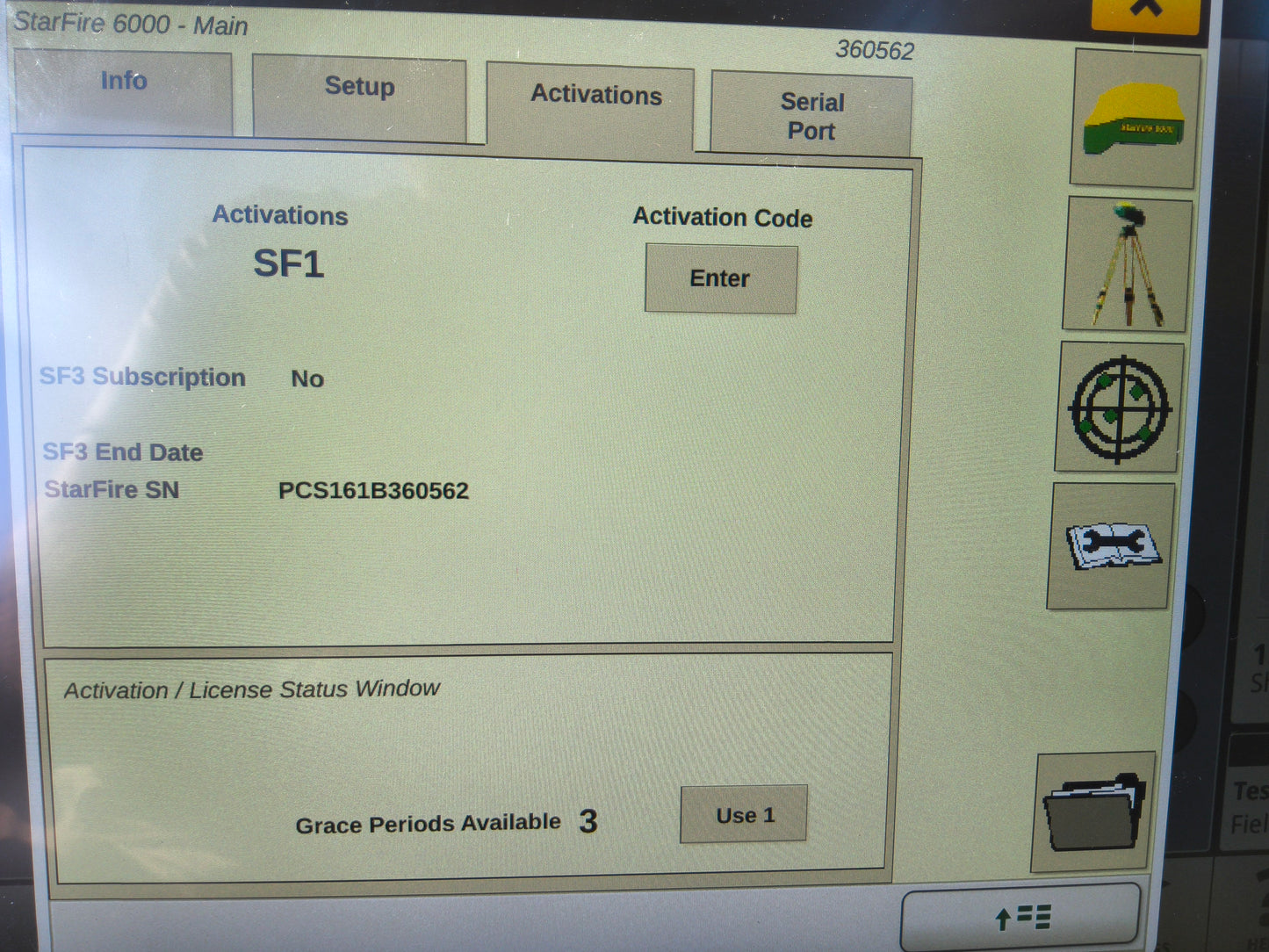 John Deere StarFire™ 6000 GPS Receiver