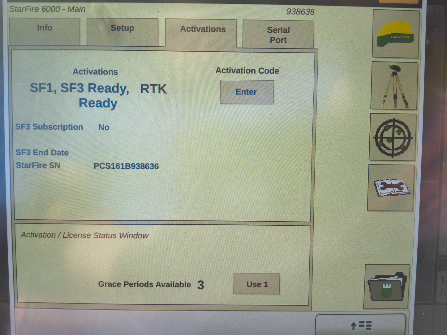 John Deere StarFire™ 6000 GPS Receiver