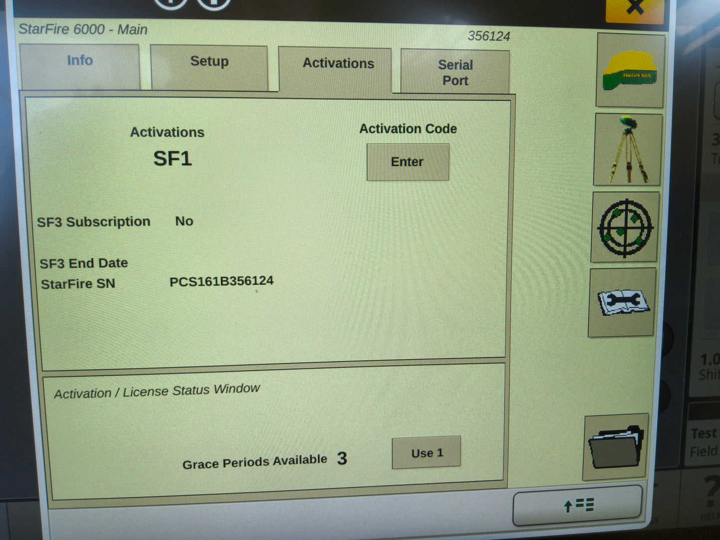 John Deere StarFire™ 6000 GPS Receiver