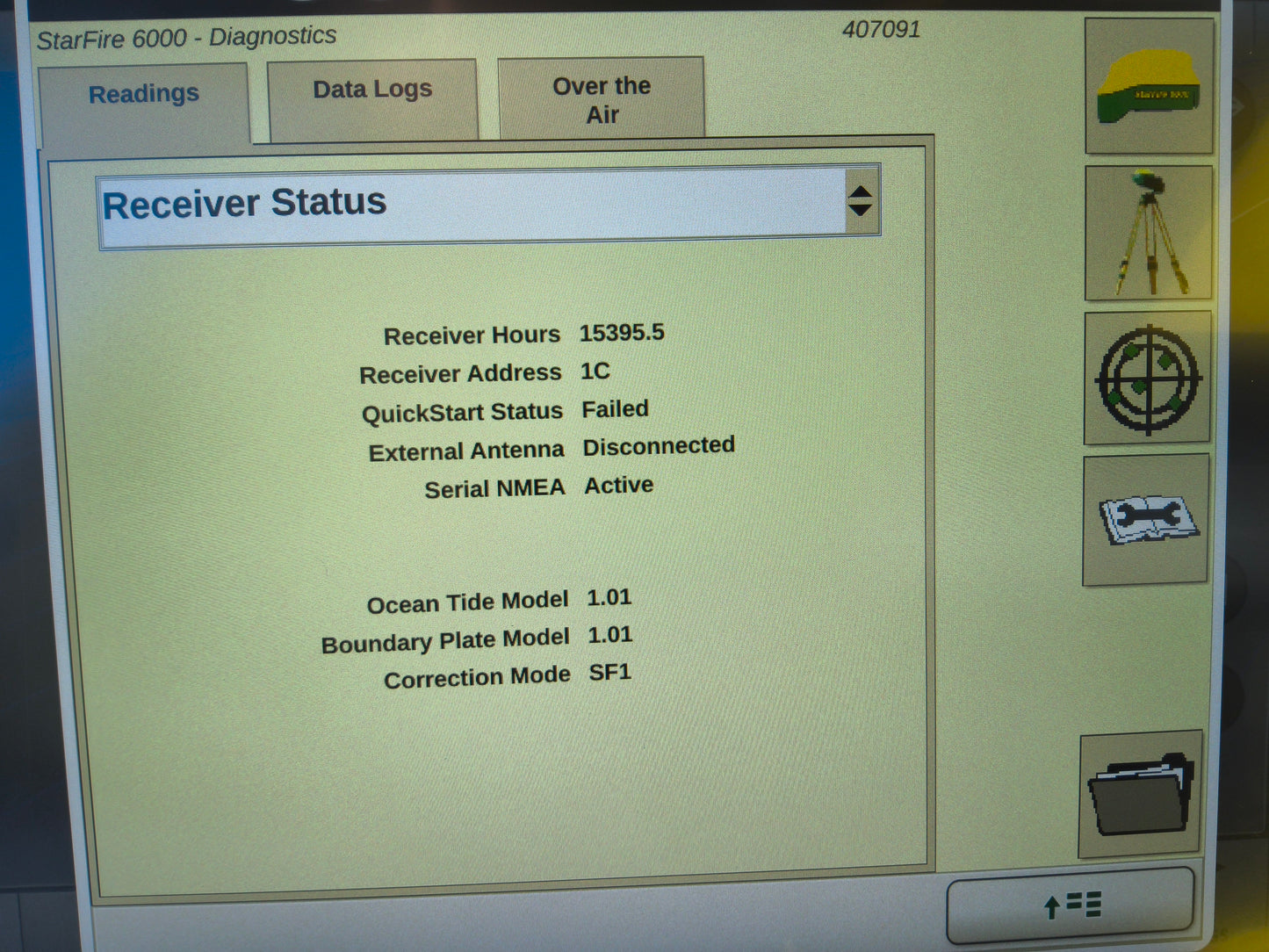 John Deere StarFire™ 6000 GPS Receiver