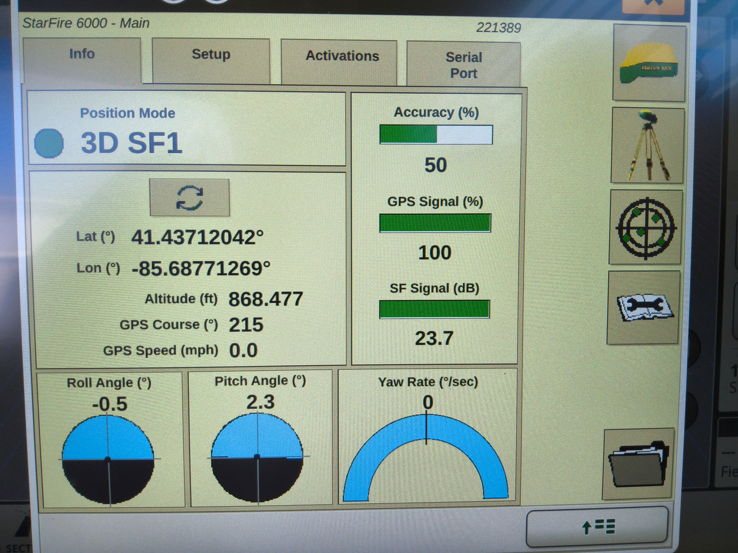 John Deere StarFire™ 6000 GPS Receiver