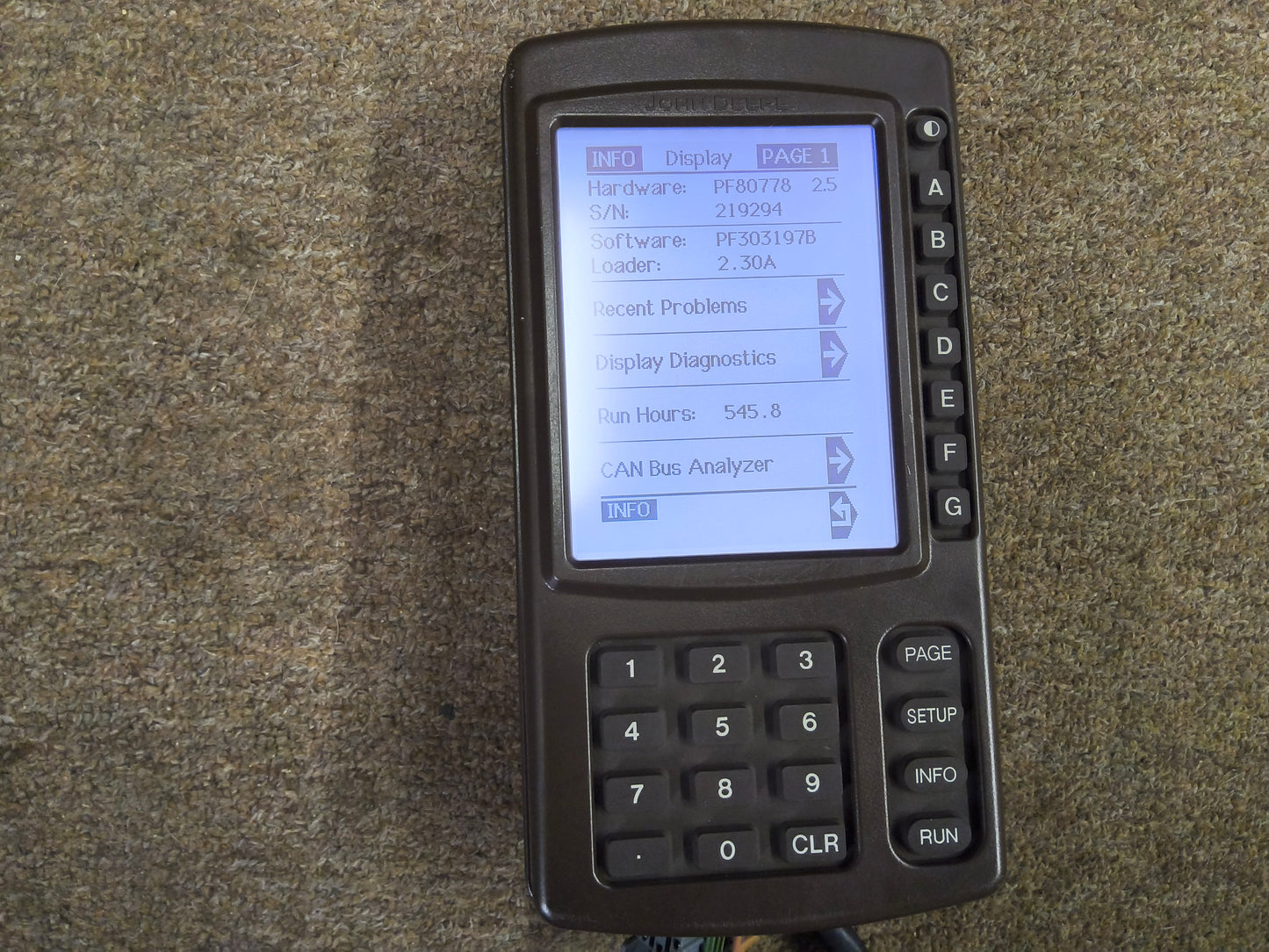 John Deere Original GreenStar™ Display (GSD4 / BrownBox) - Key Cards Mobile Processors etc