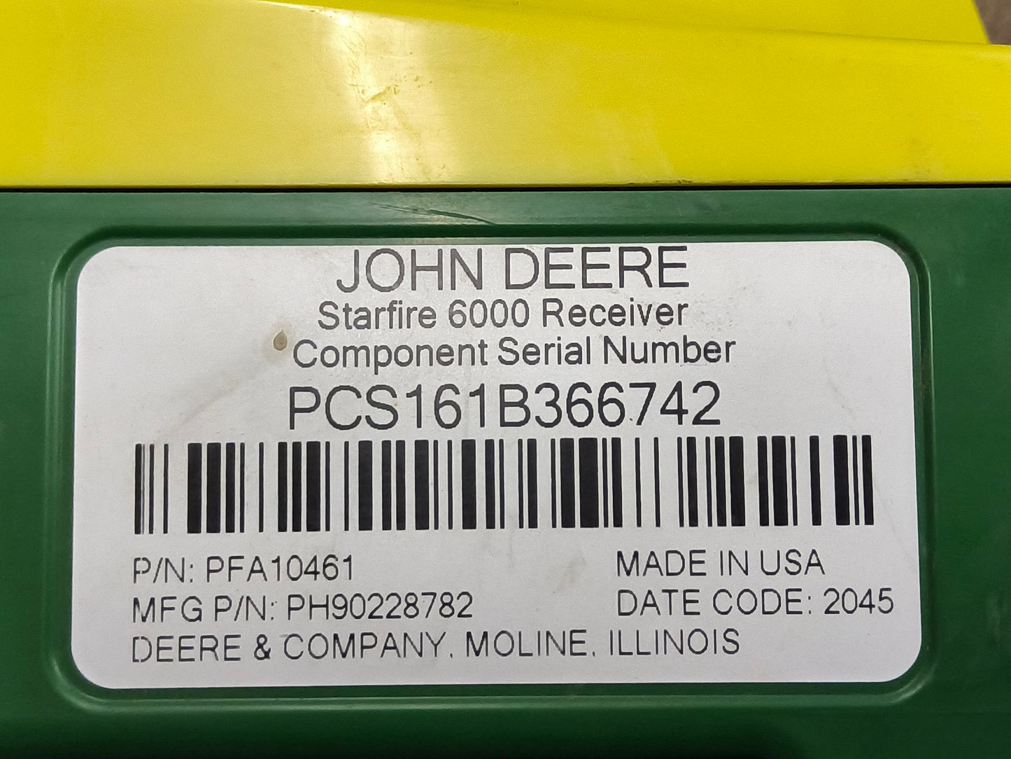 John Deere StarFire™ 6000 GPS Receiver