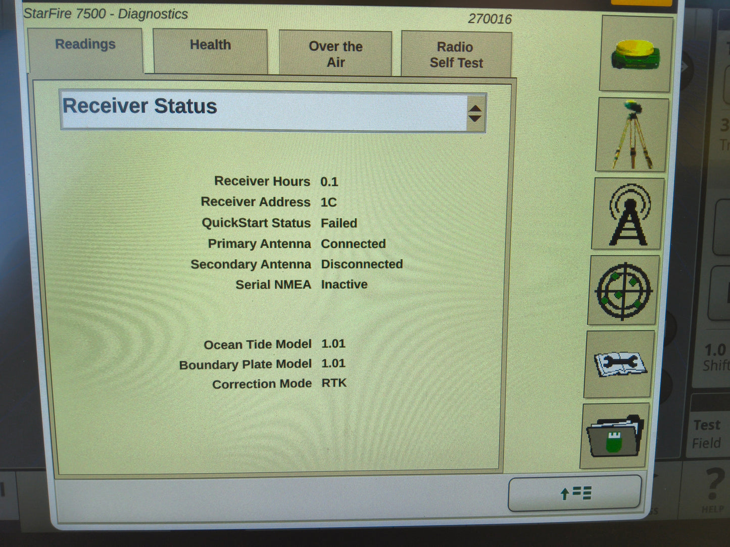 John Deere StarFire™ 7500 Universal GPS Receiver