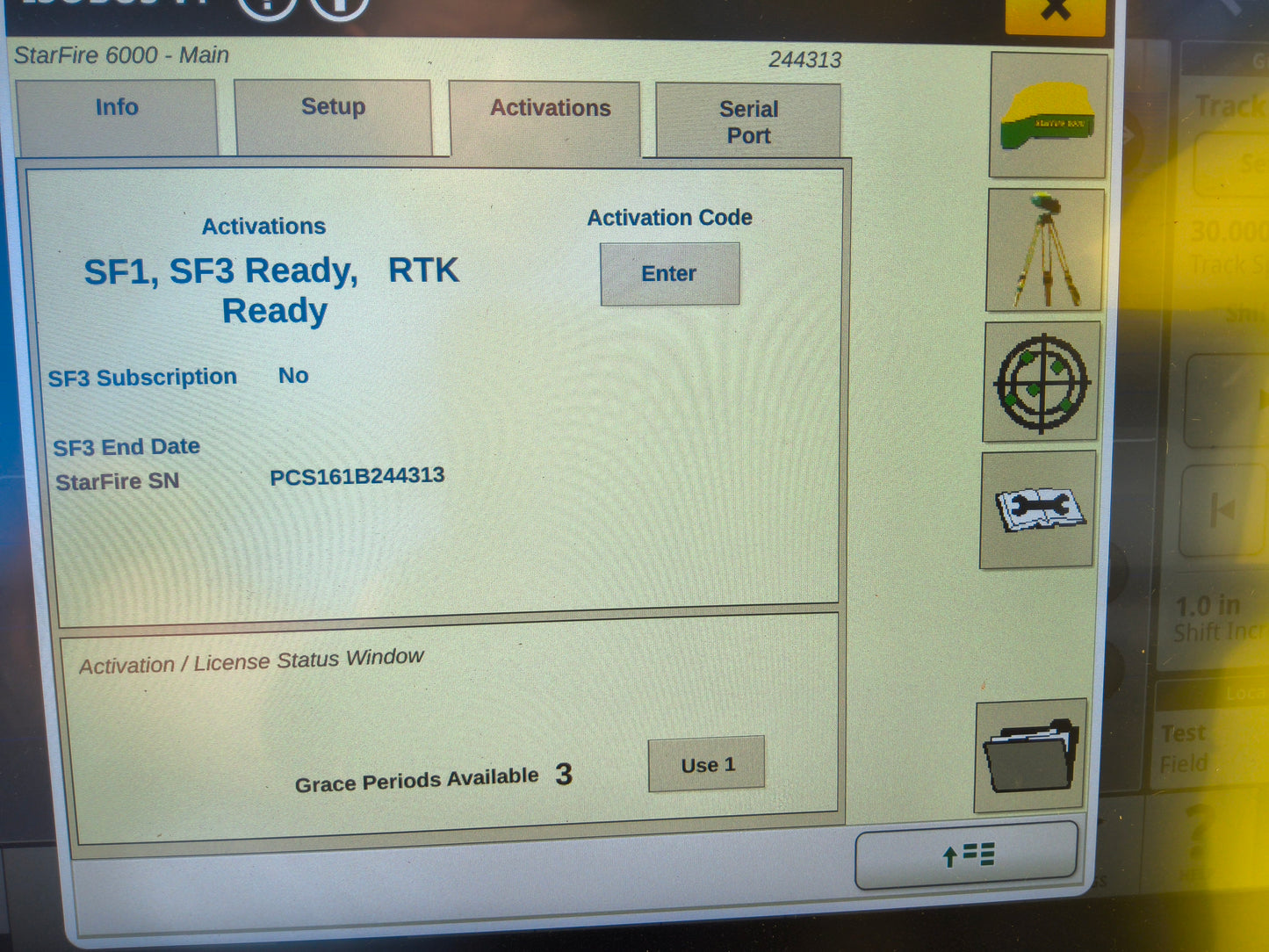 John Deere StarFire™ 6000 GPS Receiver