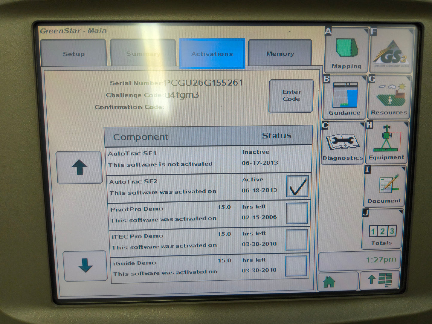 John Deere GreenStar™ GS2 2600 Display