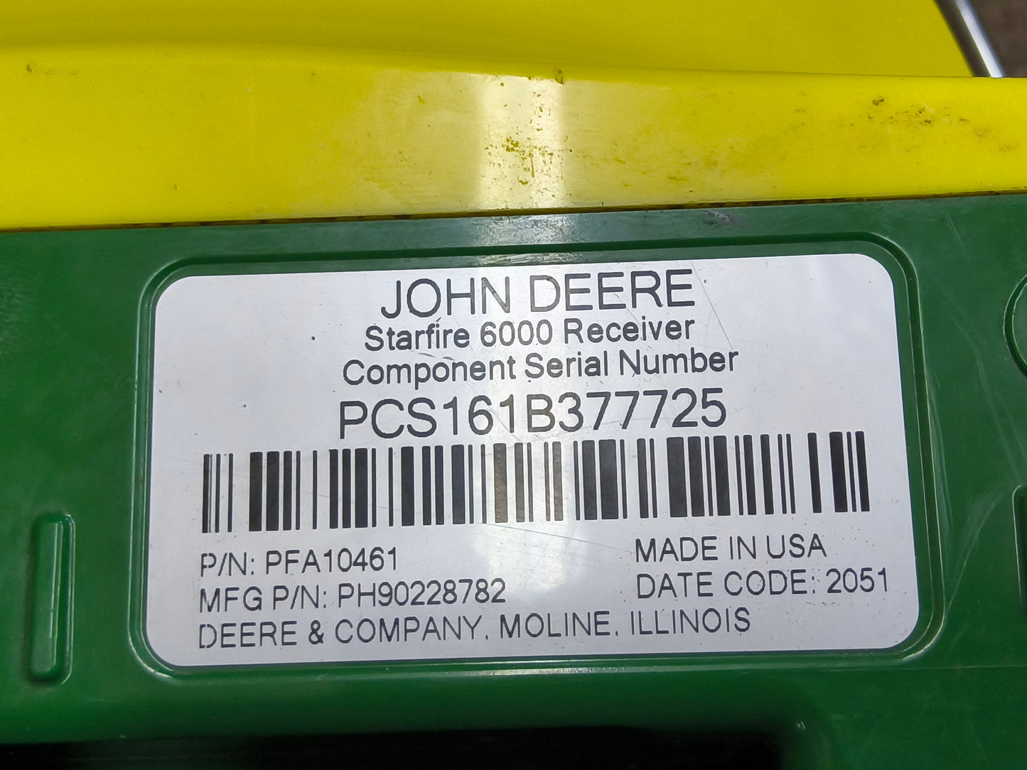 John Deere StarFire™ 6000 GPS Receiver