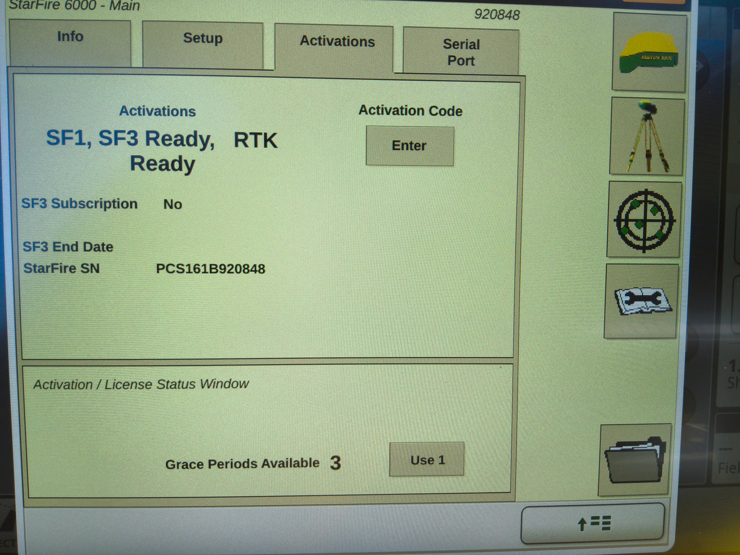 John Deere StarFire™ 6000 GPS Receiver