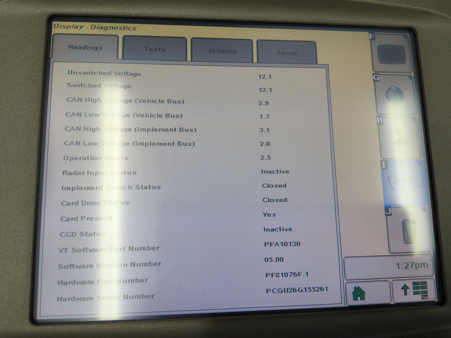 John Deere GreenStar™ GS2 2600 Display