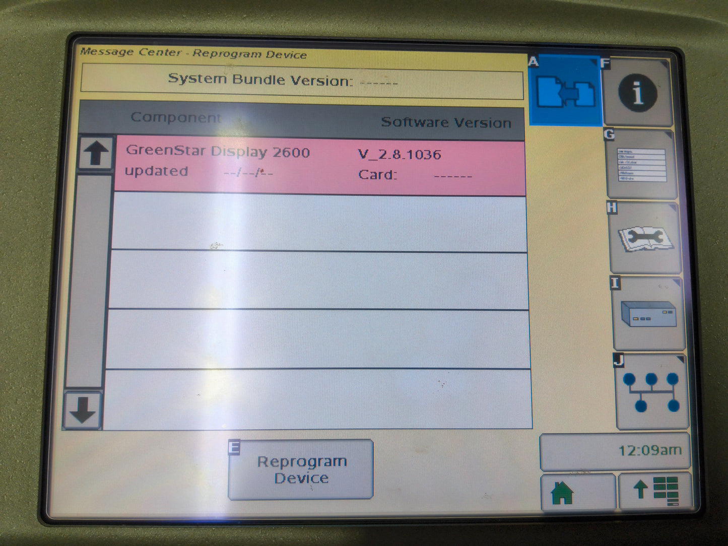 John Deere GreenStar™ GS2 2600 Display