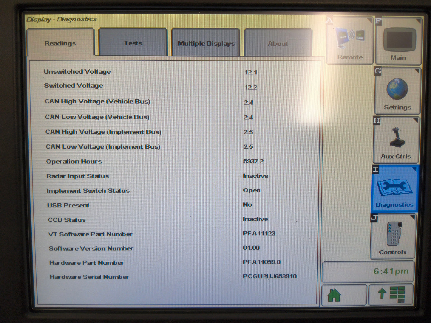John Deere GreenStar™ GS3 2630 Display