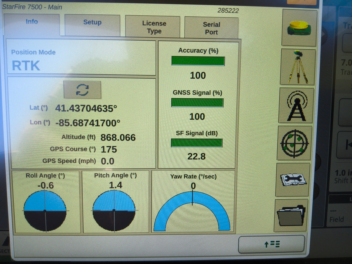 John Deere StarFire™ 7500 Universal GPS Receiver