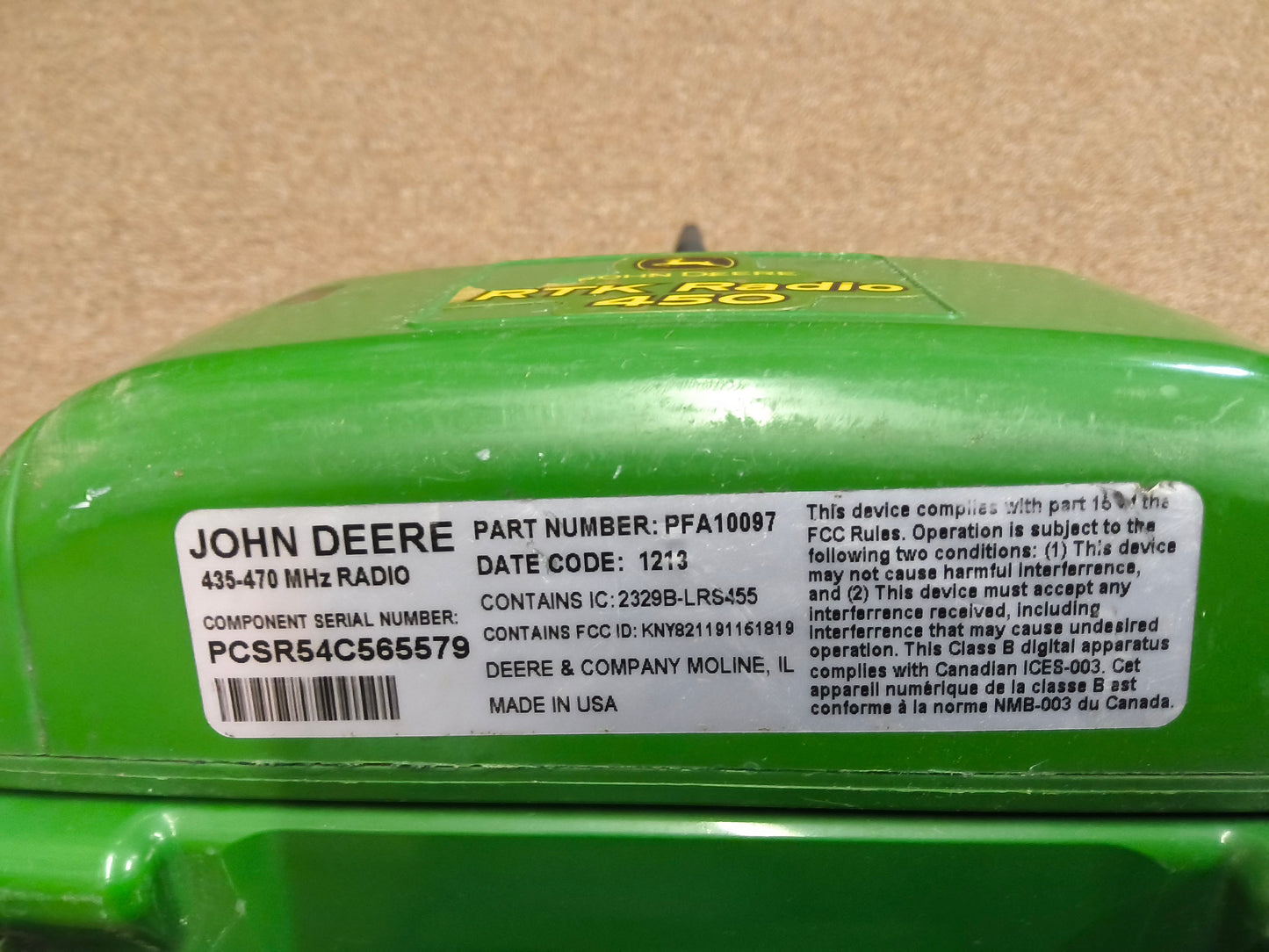 John Deere StarFire™ 6000 GPS Receiver