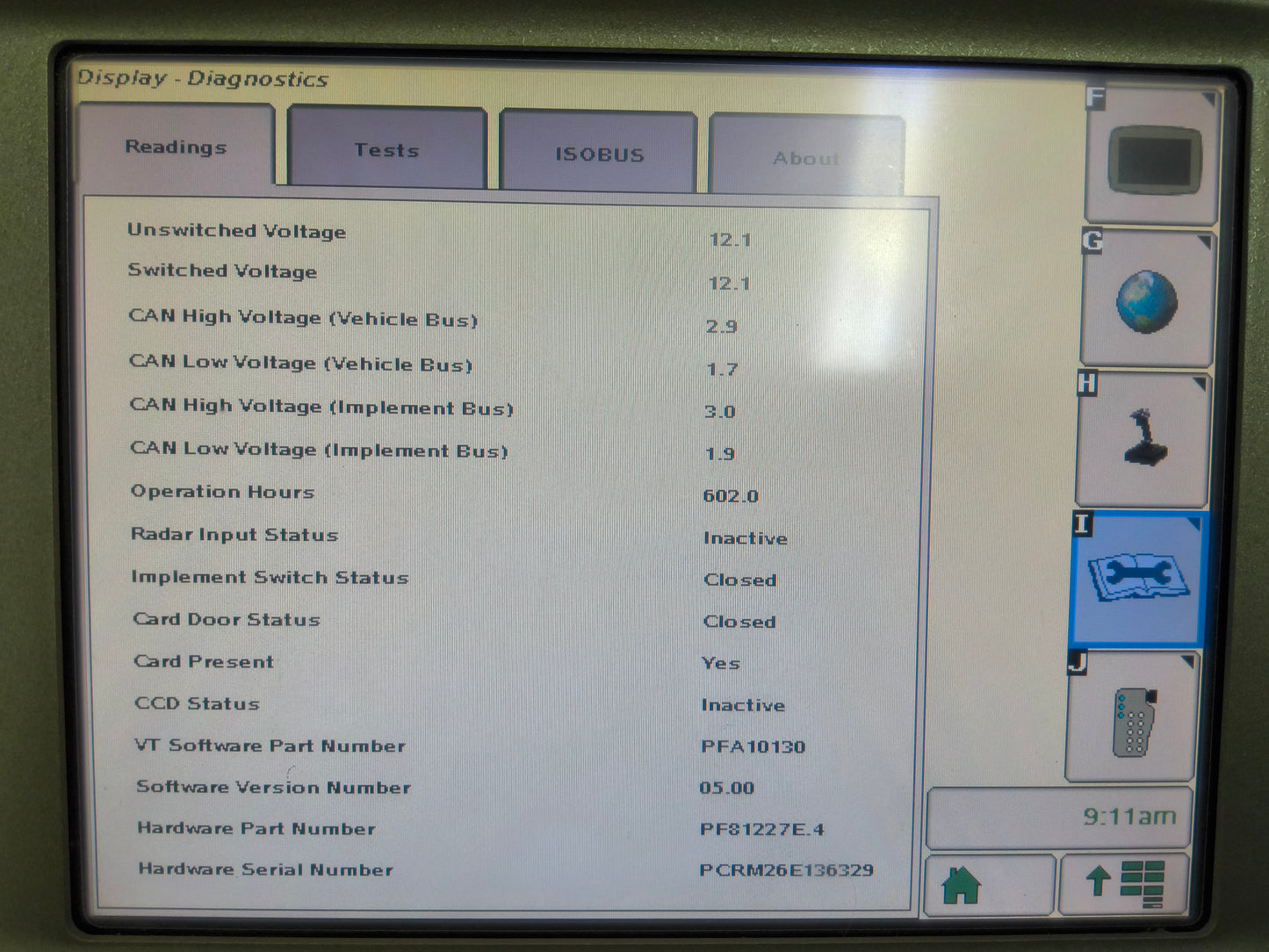 John Deere GreenStar™ GS2 2600 Display