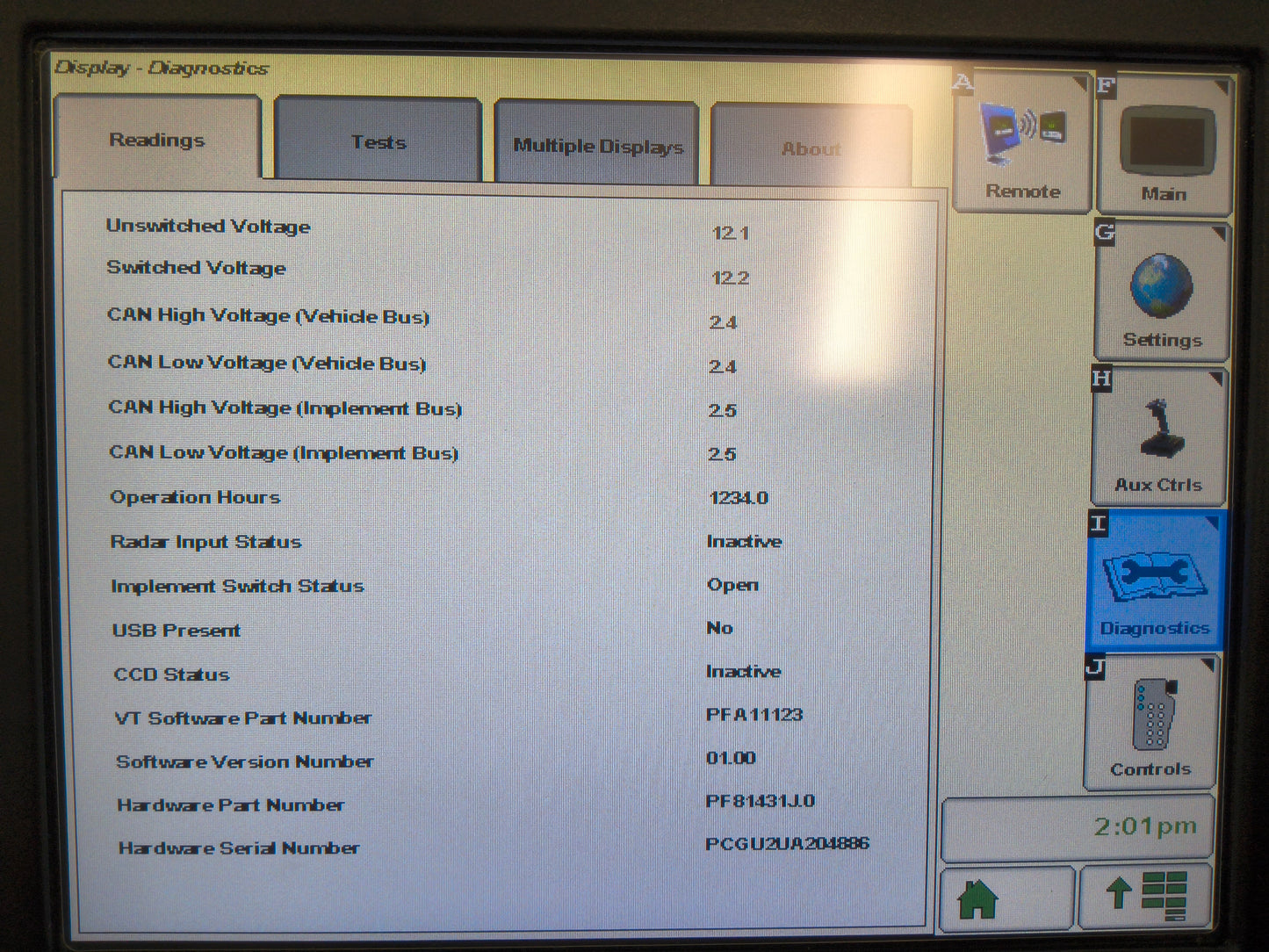 John Deere GreenStar™ GS3 2630 Display