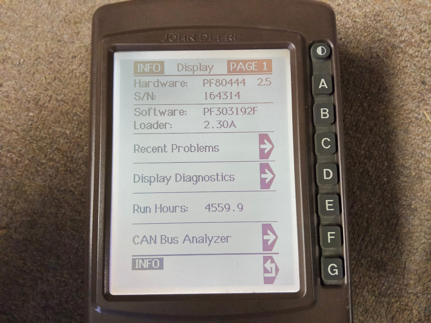 John Deere Original GreenStar™ Display (GSD4 / BrownBox) - Key Cards Mobile Processors etc