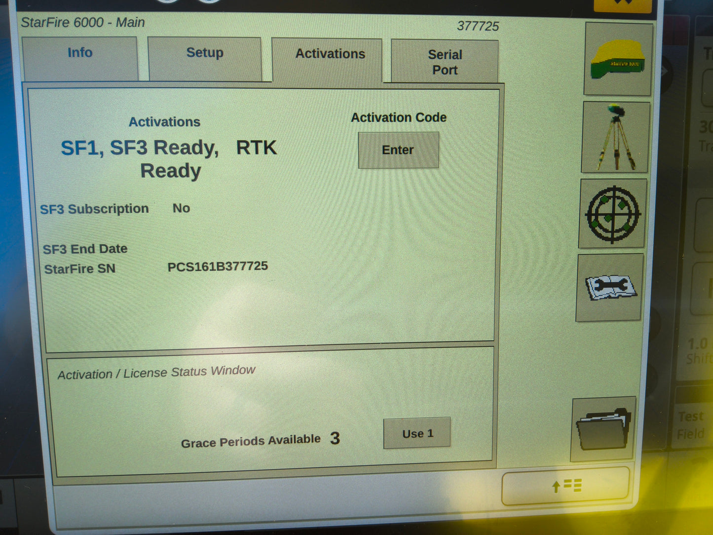 John Deere StarFire™ 6000 GPS Receiver