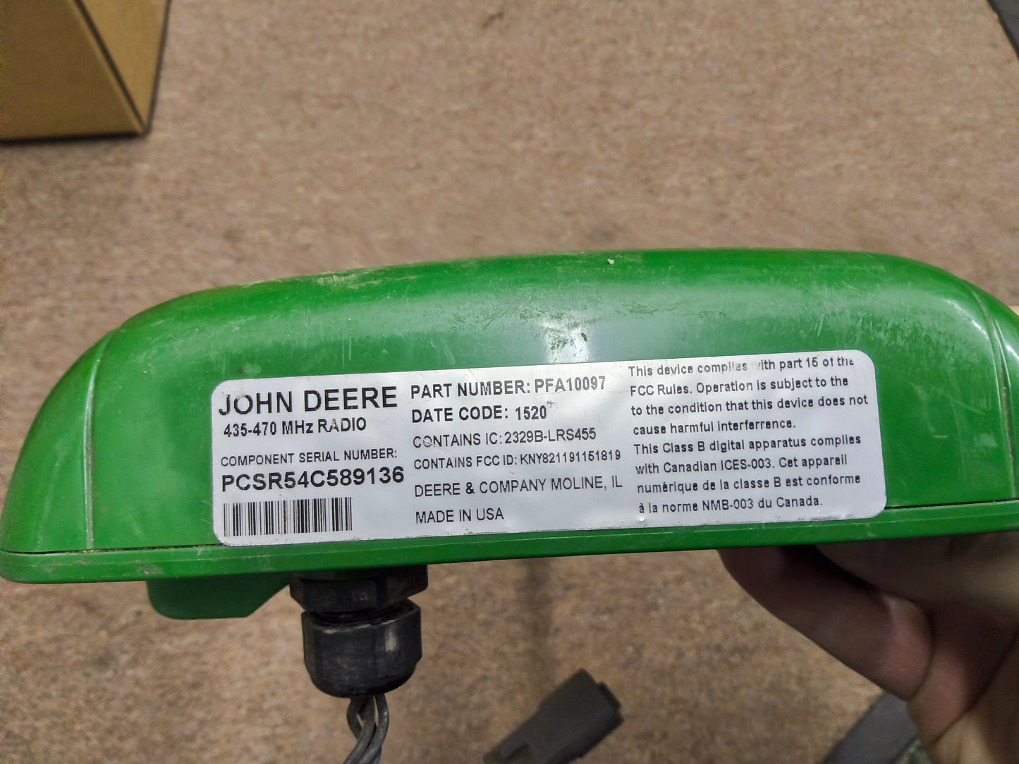John Deere RTK Radio 450