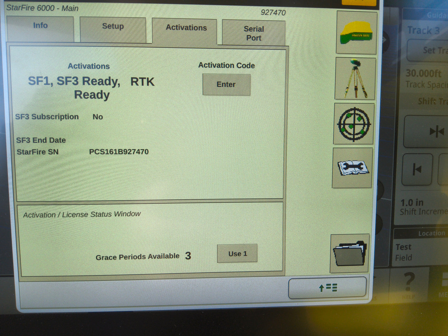 John Deere StarFire™ 6000 GPS Receiver