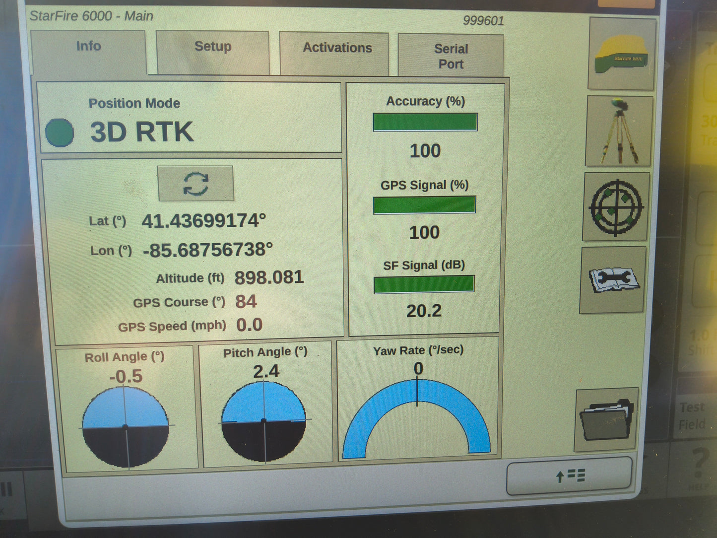 John Deere StarFire™ 6000 GPS Receiver