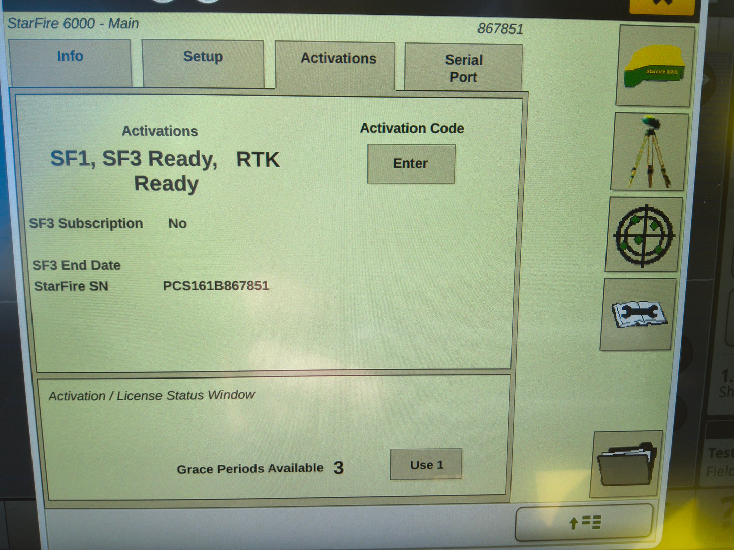 John Deere StarFire™ 6000 GPS Receiver