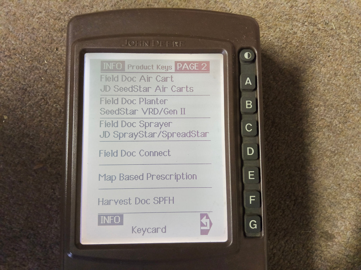 John Deere Original GreenStar™ Display (GSD4 / BrownBox) - Key Cards Mobile Processors etc