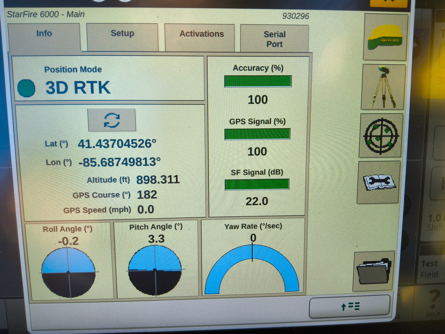 John Deere StarFire™ 6000 GPS Receiver