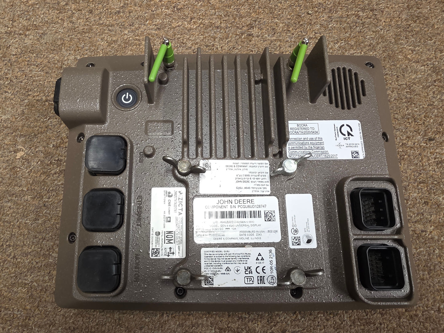 John Deere Gen 4 4640 Display