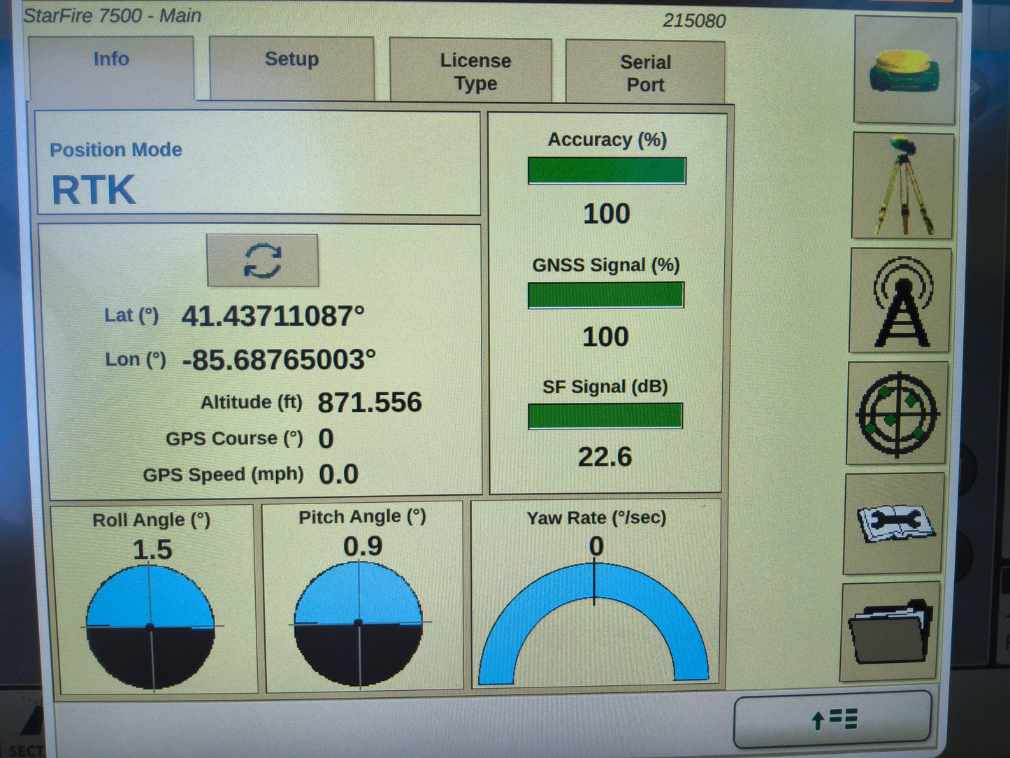 John Deere StarFire™ 7500 Universal GPS Receiver