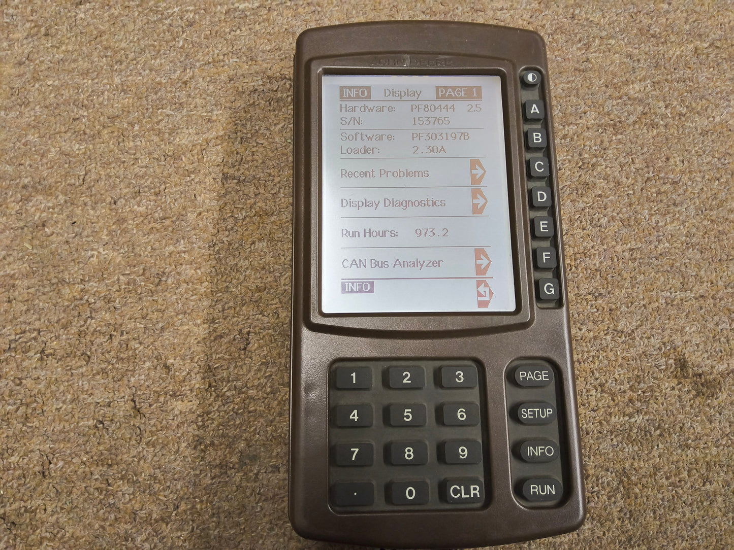 John Deere Original GreenStar™ Display (GSD4 / BrownBox) - Key Cards Mobile Processors etc