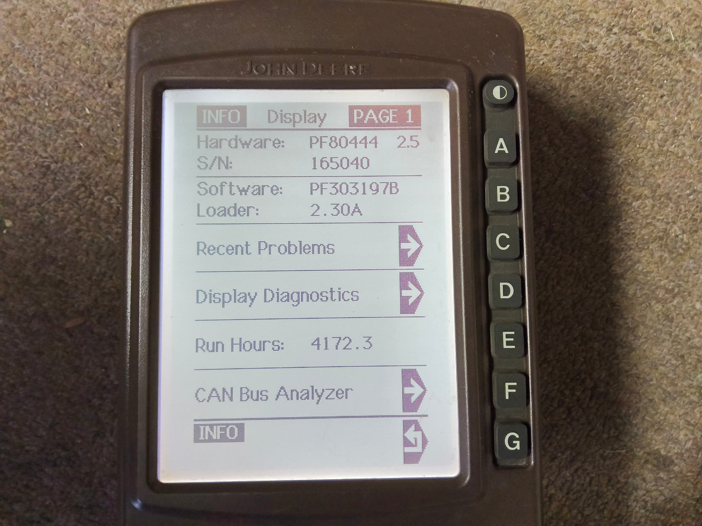 John Deere Original GreenStar™ Display (GSD4 / BrownBox) - Key Cards Mobile Processors etc