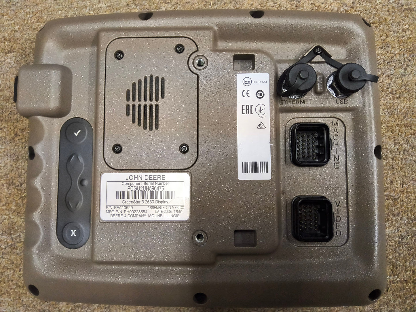 John Deere GreenStar™ GS3 2630 Display