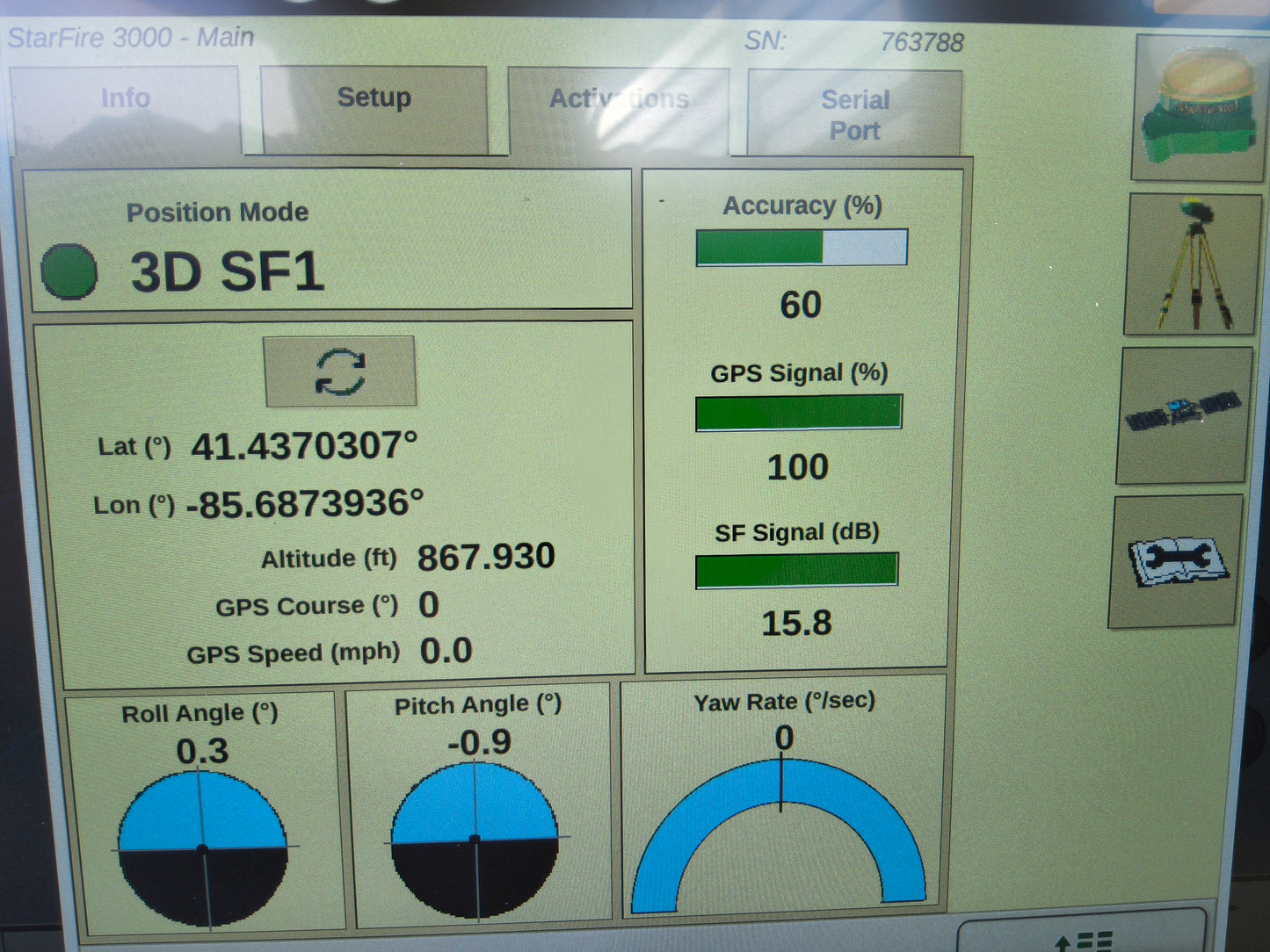 John Deere StarFire™ 3000 GPS Receiver