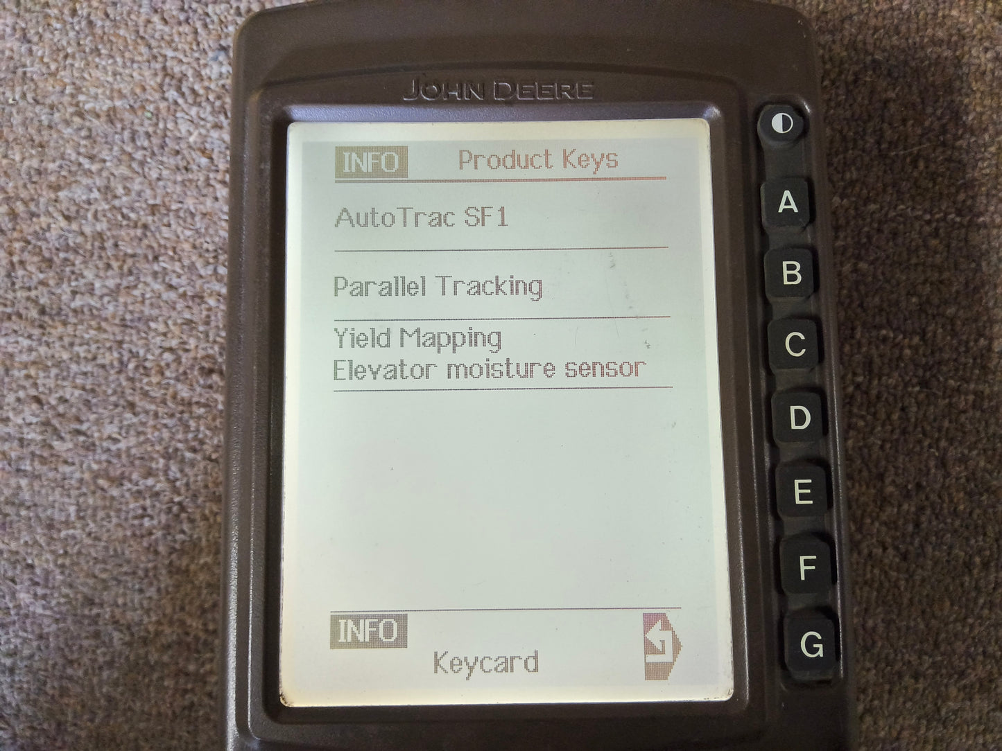 John Deere Original GreenStar™ Display (GSD4 / BrownBox) - Key Cards Mobile Processors etc