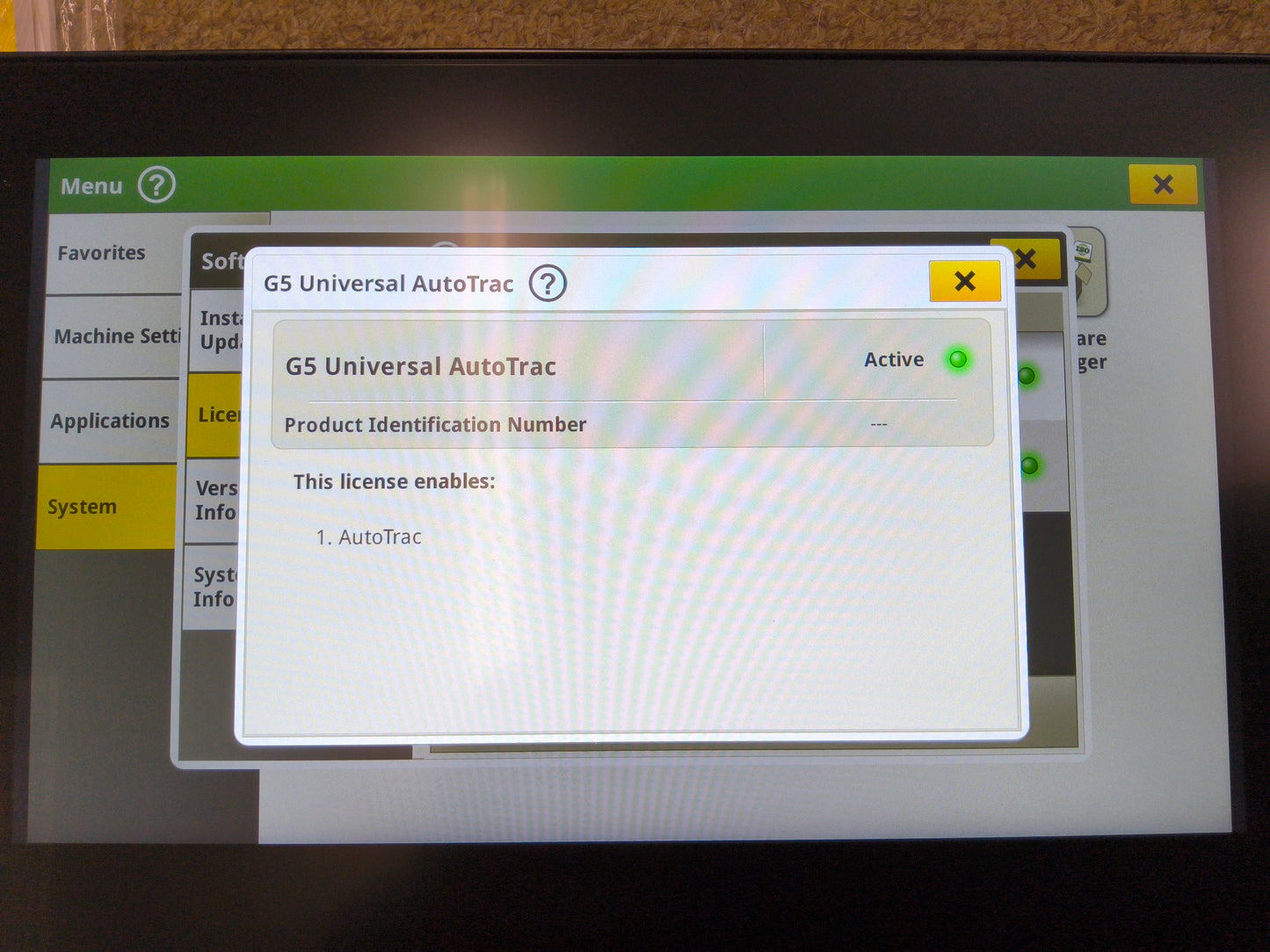 John Deere G5 Universal Display