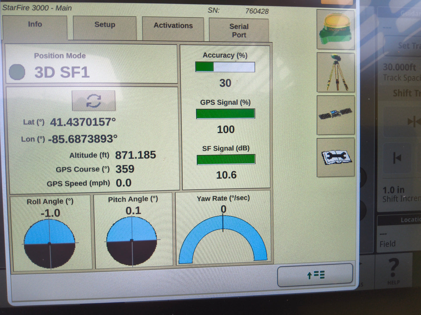 John Deere StarFire™ 3000 GPS Receiver