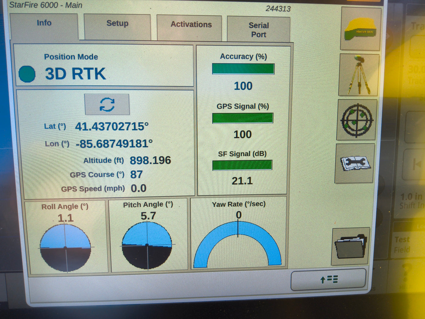 John Deere StarFire™ 6000 GPS Receiver