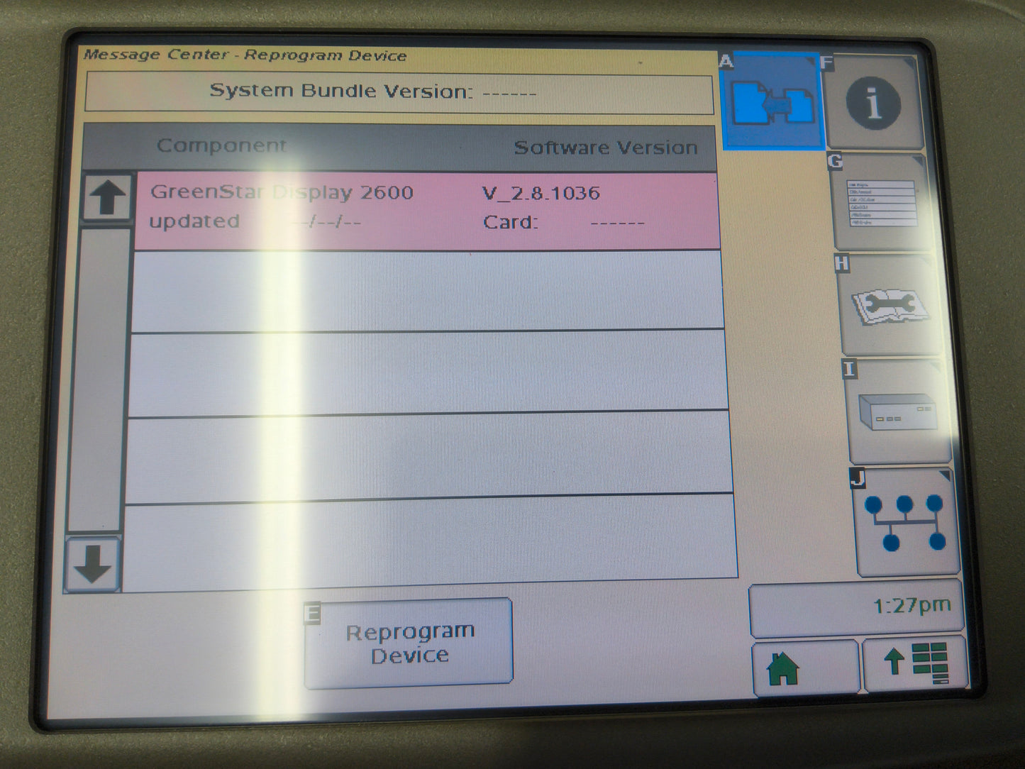 John Deere GreenStar™ GS2 2600 Display