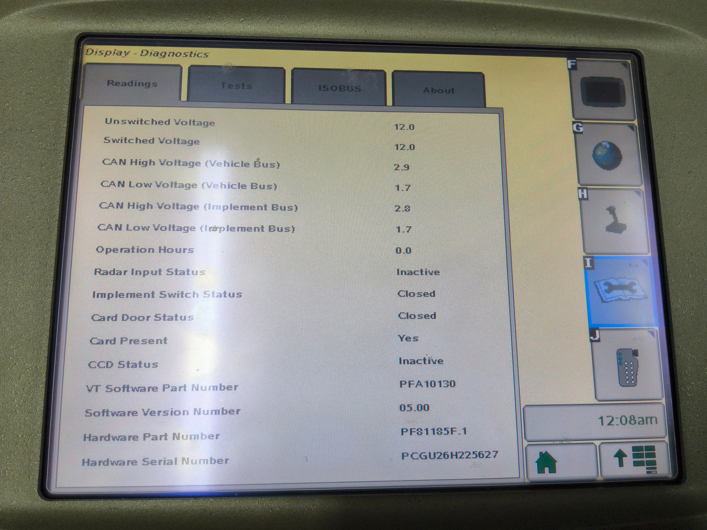 John Deere GreenStar™ GS2 2600 Display