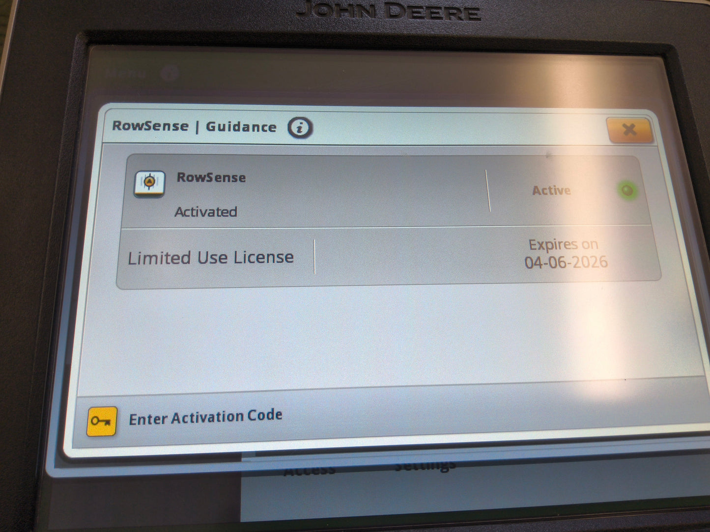 John Deere Gen 4 4640 Display