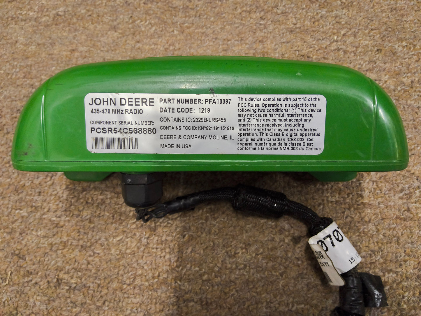 John Deere RTK Radio 450