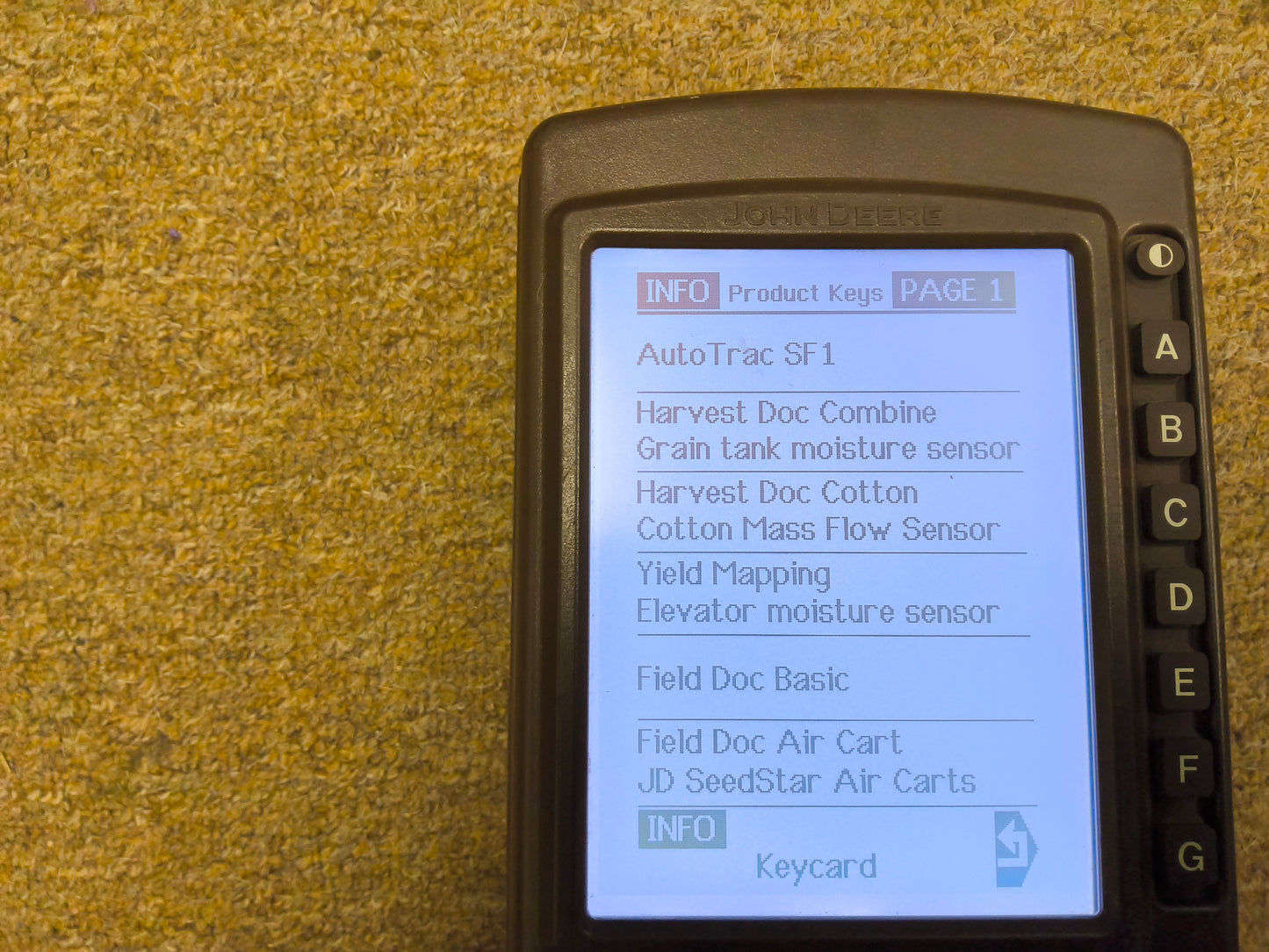 John Deere Original GreenStar™ Display (GSD4 / BrownBox) - Key Cards Mobile Processors etc