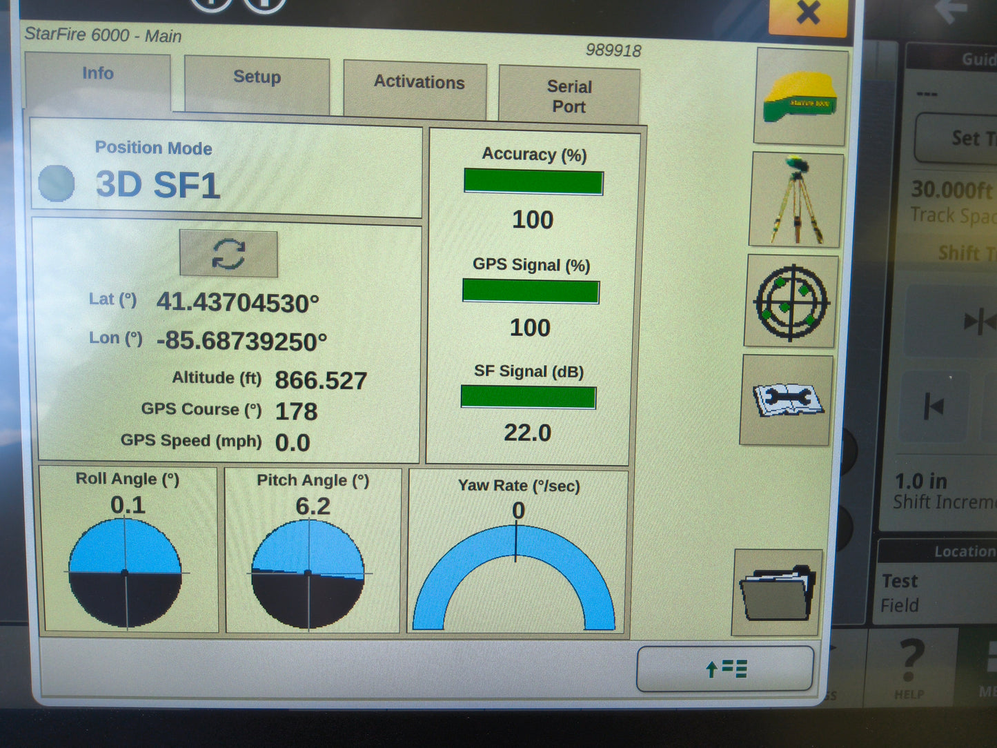 John Deere StarFire™ 6000 GPS Receiver