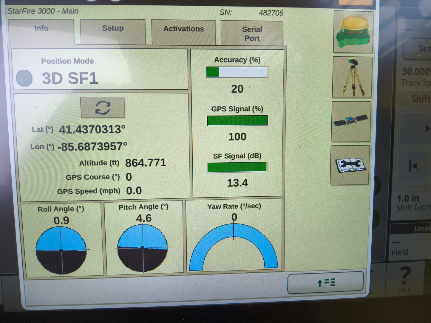 John Deere StarFire™ 3000 GPS Receiver