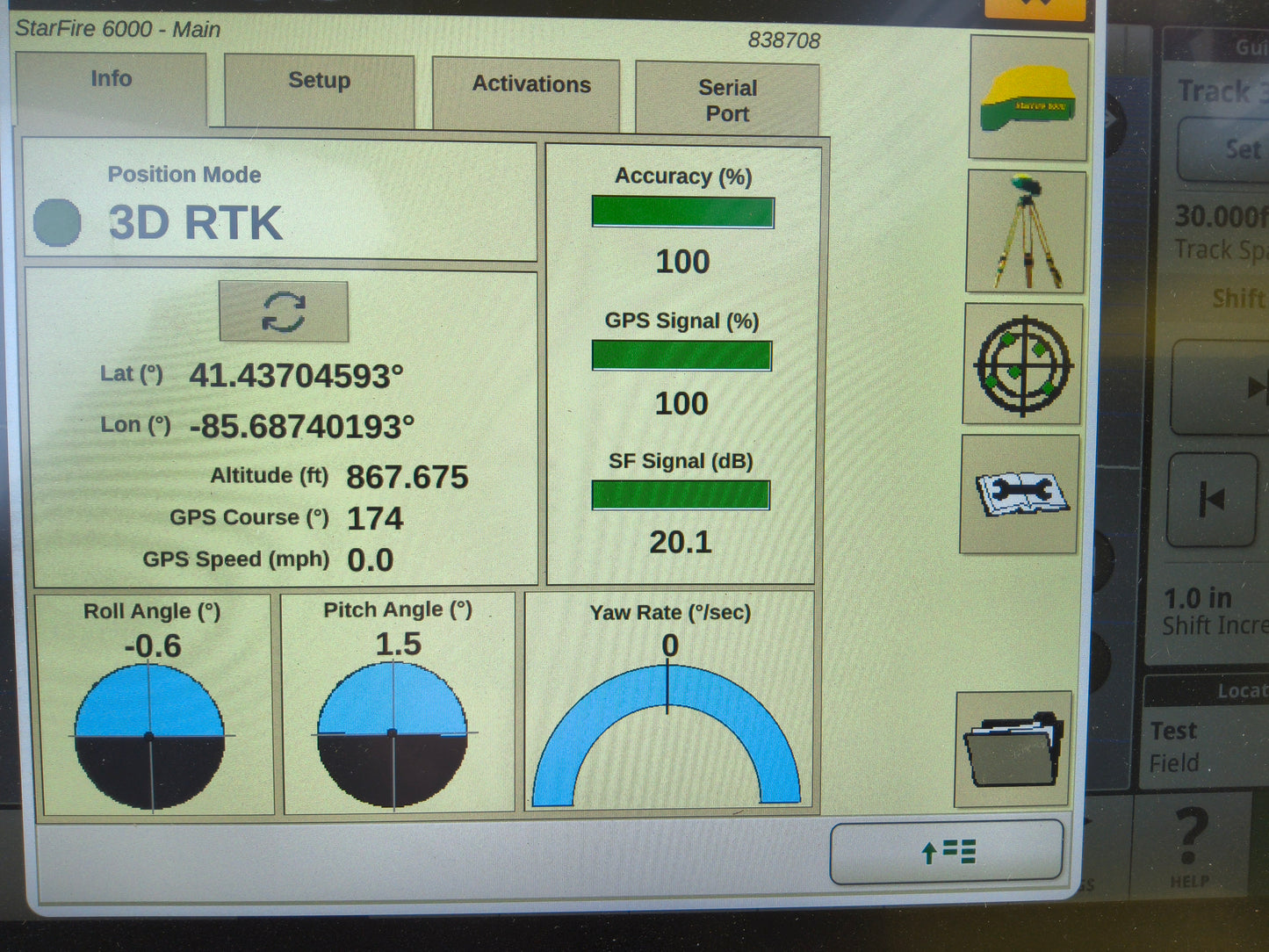 John Deere StarFire™ 6000 GPS Receiver