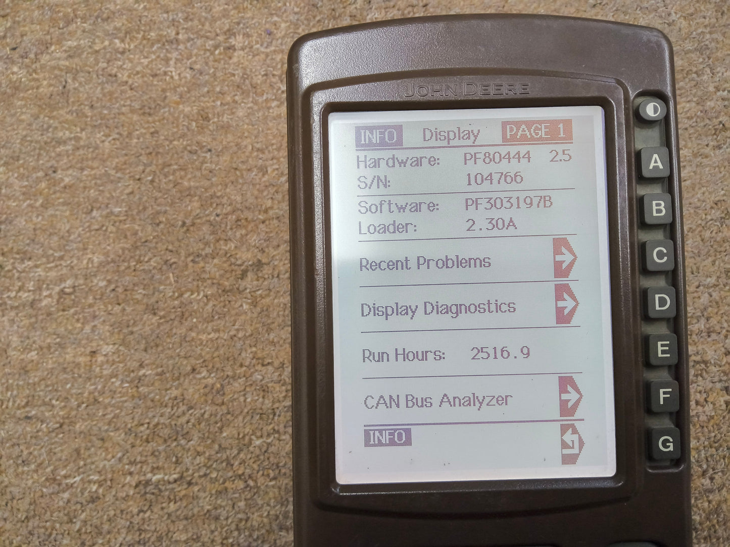John Deere Original GreenStar™ Display (GSD4 / BrownBox) - Key Cards Mobile Processors etc