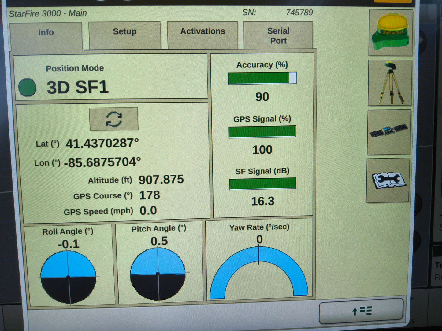 John Deere StarFire™ 3000 GPS Receiver