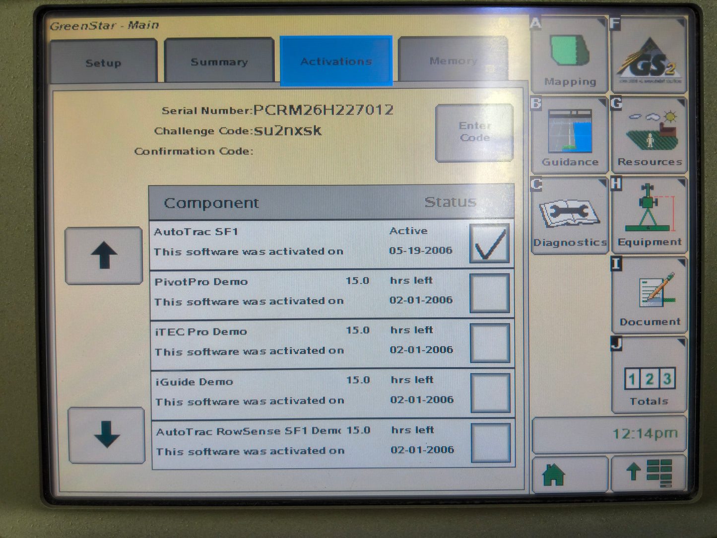 John Deere GreenStar™ GS2 2600 Display