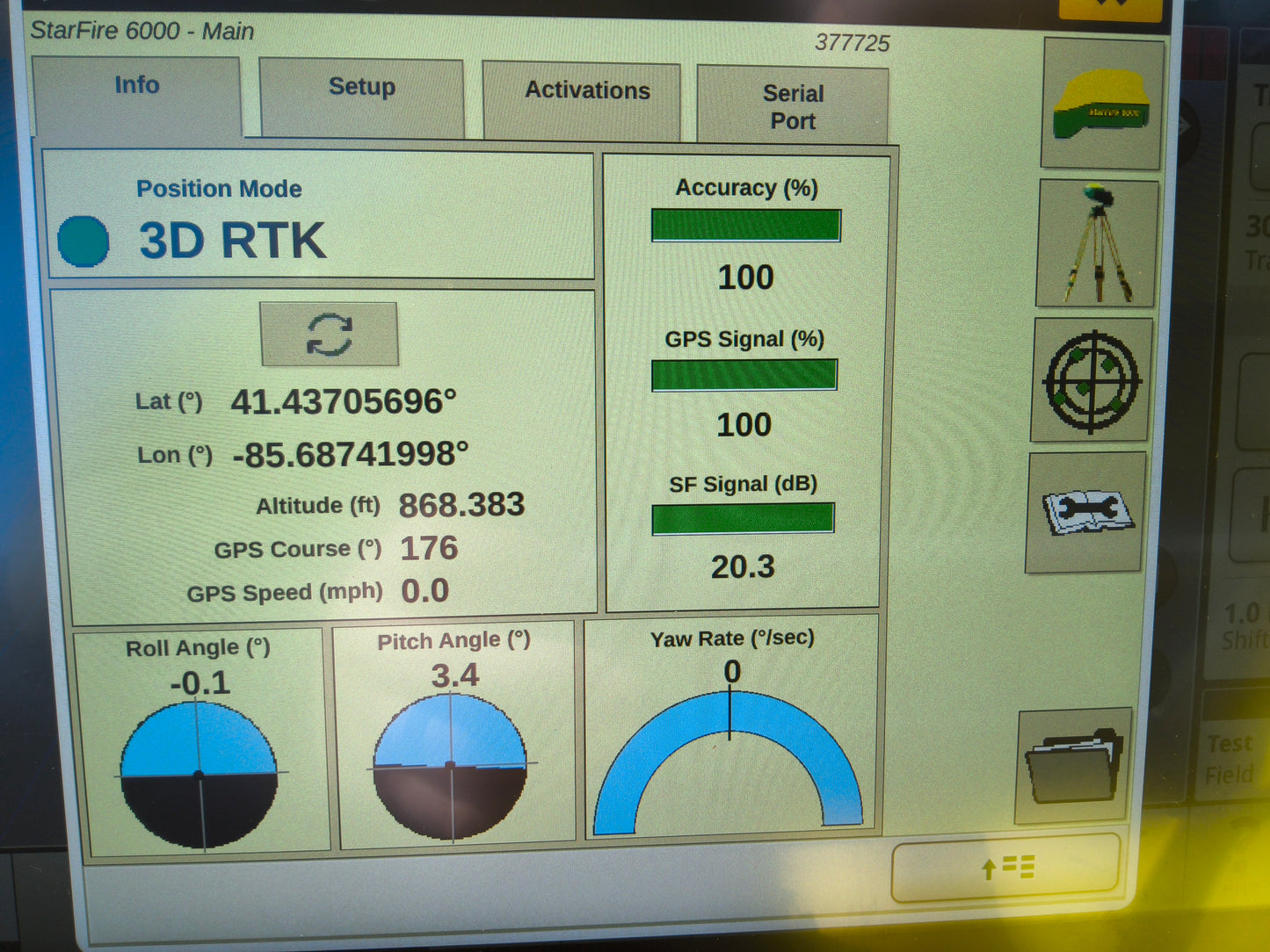 John Deere StarFire™ 6000 GPS Receiver