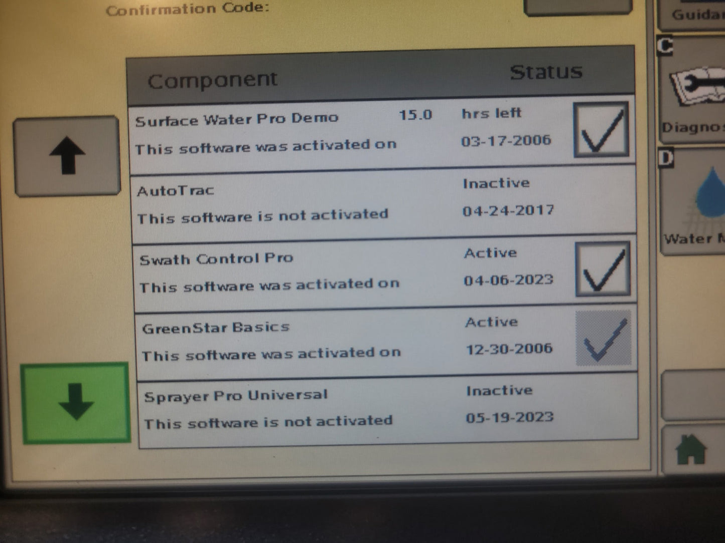 John Deere GreenStar™ GS2 2600 Display